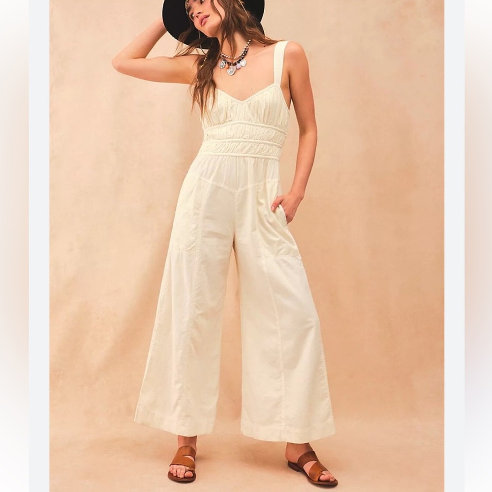 Free People After All Ruched Jumpsuit